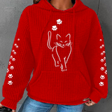 HOODIE FEMME À PETITS CARREAUX