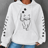 HOODIE FEMME À PETITS CARREAUX