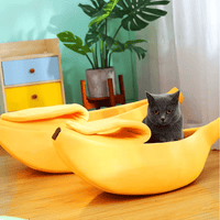 Lit Motif Banane pour chat!