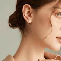 Boucles d'oreilles Chat Perle